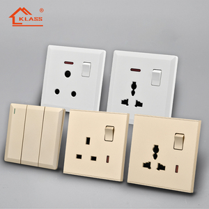 UK Standard Home Switches Grey 2 Gang 2 <strong>Way</strong> 10A 250V Light Electrical Wall Switch Socket for Home - Product Image 5