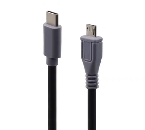 1pcs USB C型3.1公到迷你USB 5针B公插头转换器OTG适配器快速充电数据线，适用于移动Macbook 1 m 3英尺 - Product Image 3