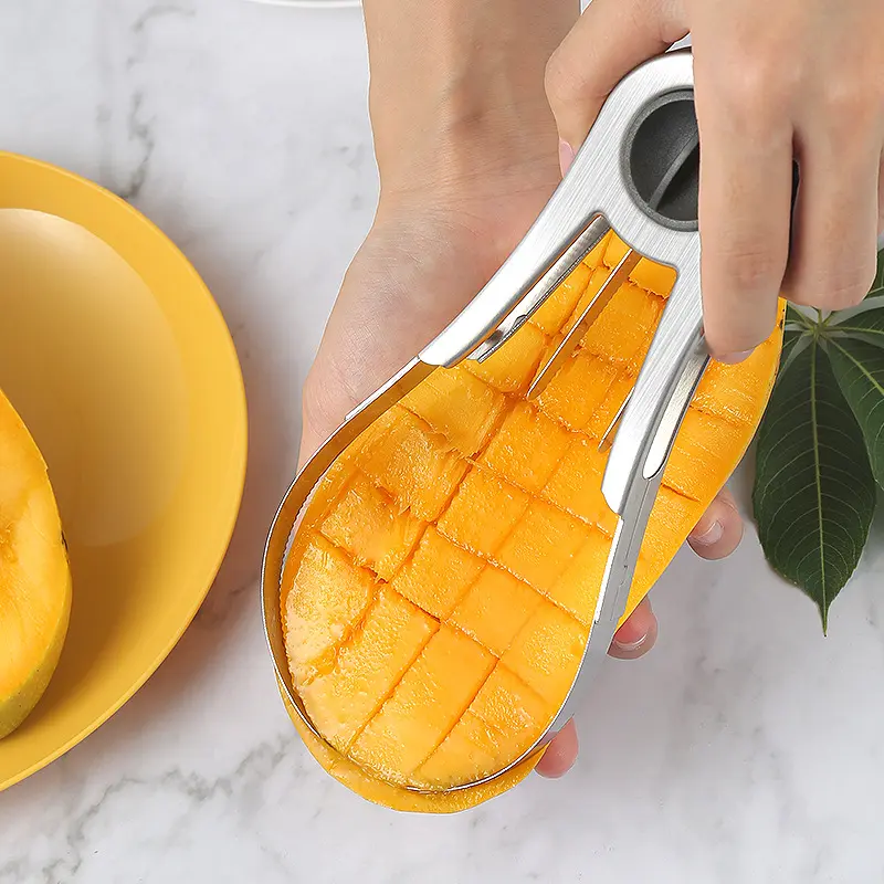 2024 herramientas de cocina inteligentes pelador de frutas cortador divisor cuchillo sandía aguacate mango rebanador