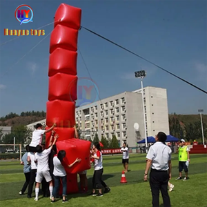 インフレータブルトーレエクストリームスカイタワーステップハイトスタックブロックグループチームビルディングゲームアクティビティ