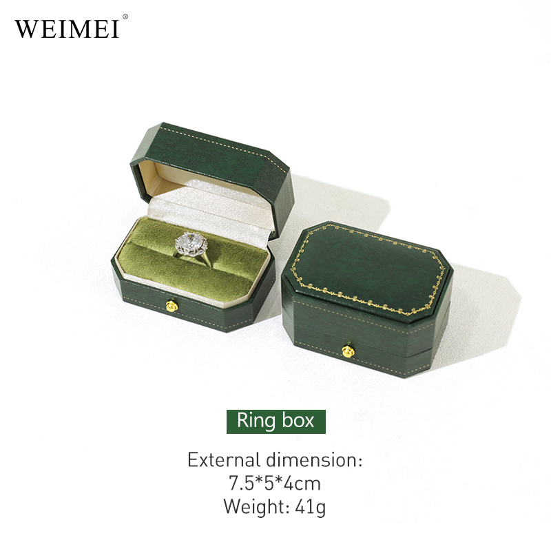 green Double ring box