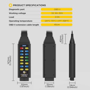 AUTOOL OBD 2 rilevatore di protocollo diagnostico automobilistico e scatola di rottura l'auto può testare lo strumento di scansione della diagnosi dei guasti OBD II Diagbox - Product Image 3