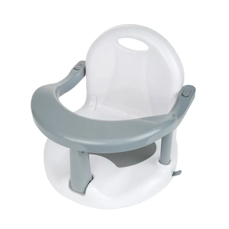 Banco de banho portátil para crianças, banheira ecológica para bebês, assento infantil com suporte e função antiderrapante