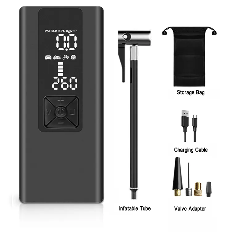 6000MAh Xách Tay Xe Máy Nén Khí 12V 150PSI Điện Không Dây Inflator Máy Bơm Không Khí Cho Xe Máy Xe Đạp Tự Động Lốp