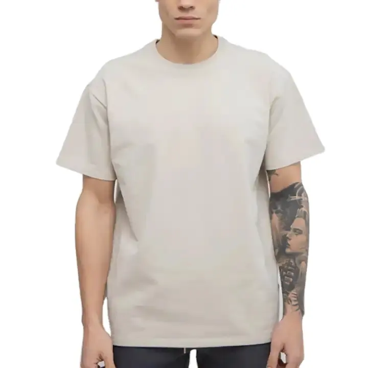 Atacado penteado t-shirt para homens hip hopt-shirt sem desenho logotipo personalizado t shirt serigrafia