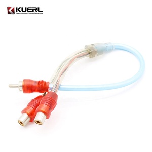 Good Price Audio <strong>Wire</strong> <strong>Rca</strong> Plug to <strong>Rca</strong> Plug Audio Amp 2 <strong>Rca</strong> One to Two Car Audio Branch Cable - Product Image 6