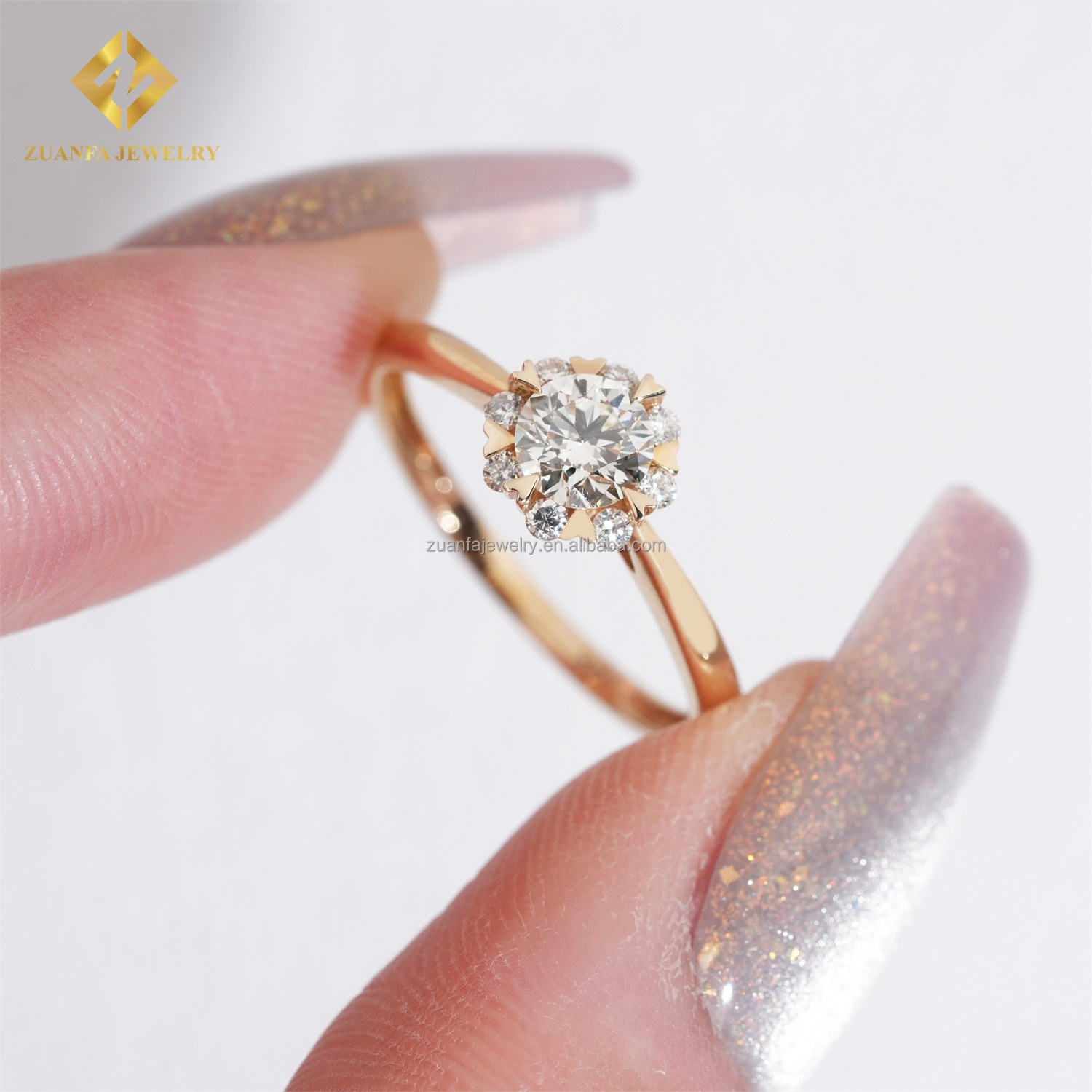 14k+0.5ct main stone