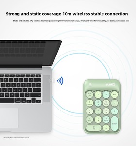 AJAZZ AK18 2.4G Wireless Notebook Desktop <strong>Computer</strong> <strong>Numeric</strong> Keypad 18 Keys Mini <strong>Keyboard</strong> External Retro Typewriter <strong>Keyboards</strong> - Product Image 4