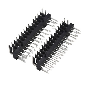 2.54mmスペーシングピンヘッダーコネクタ位置2x15ピンL 14.2mm 3.2mm 5.8mm 19.2mm 90度直径0.9*2.0サイドコラム付き - Product Image 1