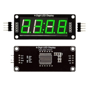 EParthub TM1637 Modulo orologio da 0.56 pollici 4 digitali a 7 segmenti con opzioni di colore rosso verde giallo modulo blu bianco - Product Image 1