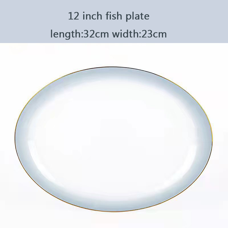 piatto per pesce grigio da 12 pollici