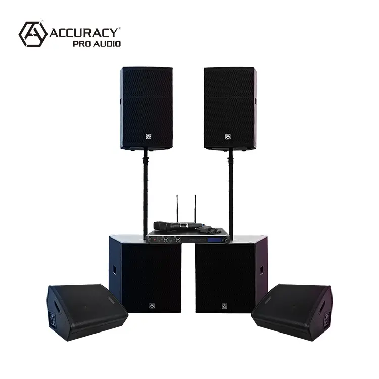 Accuracy Pro Audio WHN15-COMBO Speakers Audio System Sound Outdoor Professional Music DJ PA Sound System