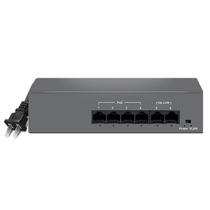 Budget 60W POE-Netzwerk-Switch 4 2 Uplink 100 Mbit/s Ethernet SNMP 4-Port EEE802.af/bei QoS-Funktion UTP-Typ 100m Übertragung - Product Image 1