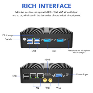 Hochleistungs-lüfter loser eingebetteter industrieller Minicomputer J1900 Intel-Prozessor für verschiedene industrielle Anwendungen - Product Image 3