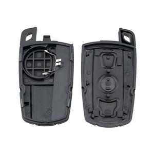 3 düğmeler uzaktan kumanda akıllı araba anahtarı kabuk yedek pil tutucu ile kılıflı anahtar durumda BMW E61 E90 3-Series 5-series X3 - Product Image 3