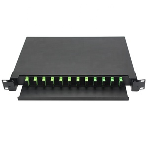 12 port 24 core drawer <strong>type</strong> distribution frame SC APC LC UPC Duplex ODF fiber optic <strong>patch</strong> <strong>panel</strong> - Product Image 3