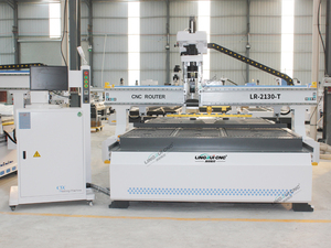 เครื่องตัดงานออกแบบเฟอร์นิเจอร์ CNC ราคางานไม้ขนาดเลือกได้รองรับการเปลี่ยนเครื่องมือ - Product Image 2