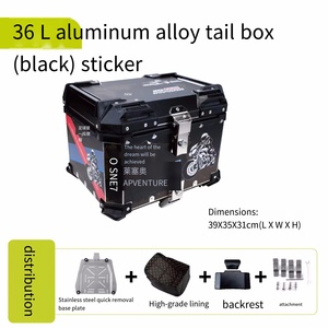 Motorcycles Tail Box with Lock <strong>Free</strong> of Charge Motorcycle Tail Box Aluminum <strong>Trunk</strong> Tail Box - Product Image 3