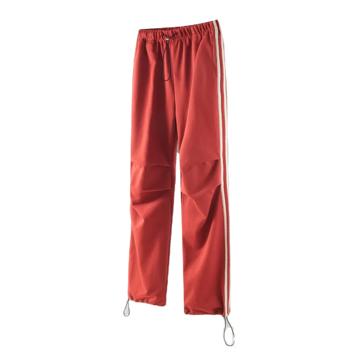 Impression bouffante personnalisée pantalons de jogging lourds pantalons de survêtement baggy en éponge française pantalons de survêtement rayés évasés empilés pour hommes