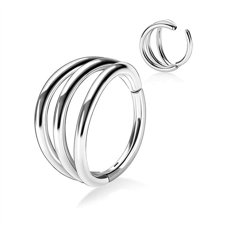 Steel-colored three-layer