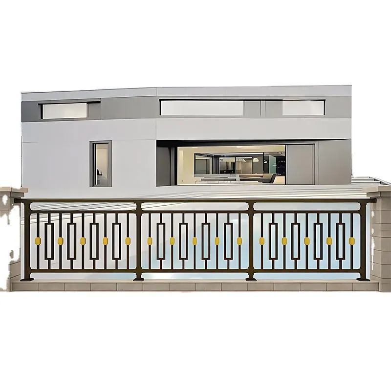 Powder Coated Easy-to-Assemble Aluminum Flat Security metal Fence for Balcony Terrace Garden Yard Outdoor Enclosures Farm Use