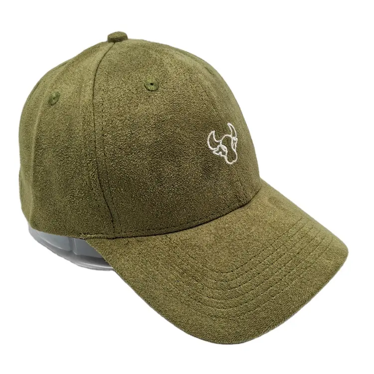 customized logo suede material cheap curved visor cute bulk baseball cap hats
