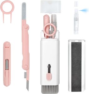 Klavye için temizleme fırçası 7 in 1 klavye temizleme kiti kulaklık temizleyici anahtar temizleme kalem ile yumuşak Airpods için - Product Image 1