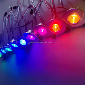 ไฟสปอตไลท์ LED 24V RGB แรงดันไฟฟ้าต่ำ WS2811ติดตั้งได้ RGB สีเต็ม55-60mm ตัดหลุมไฟดาวน์ไลท์ LED ขนาดเล็ก3W - Product Image 1