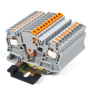 El bloque de terminales de empuje de terminales de resorte tipo riel CHFRPU PTME4 es rápido y conveniente - Product Image 3