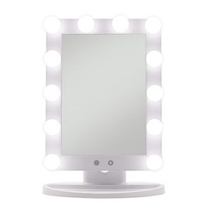ABS玻璃大号3X/5X三折页镜3向后视镜带led灯CE适配器充电 - Product Image 4