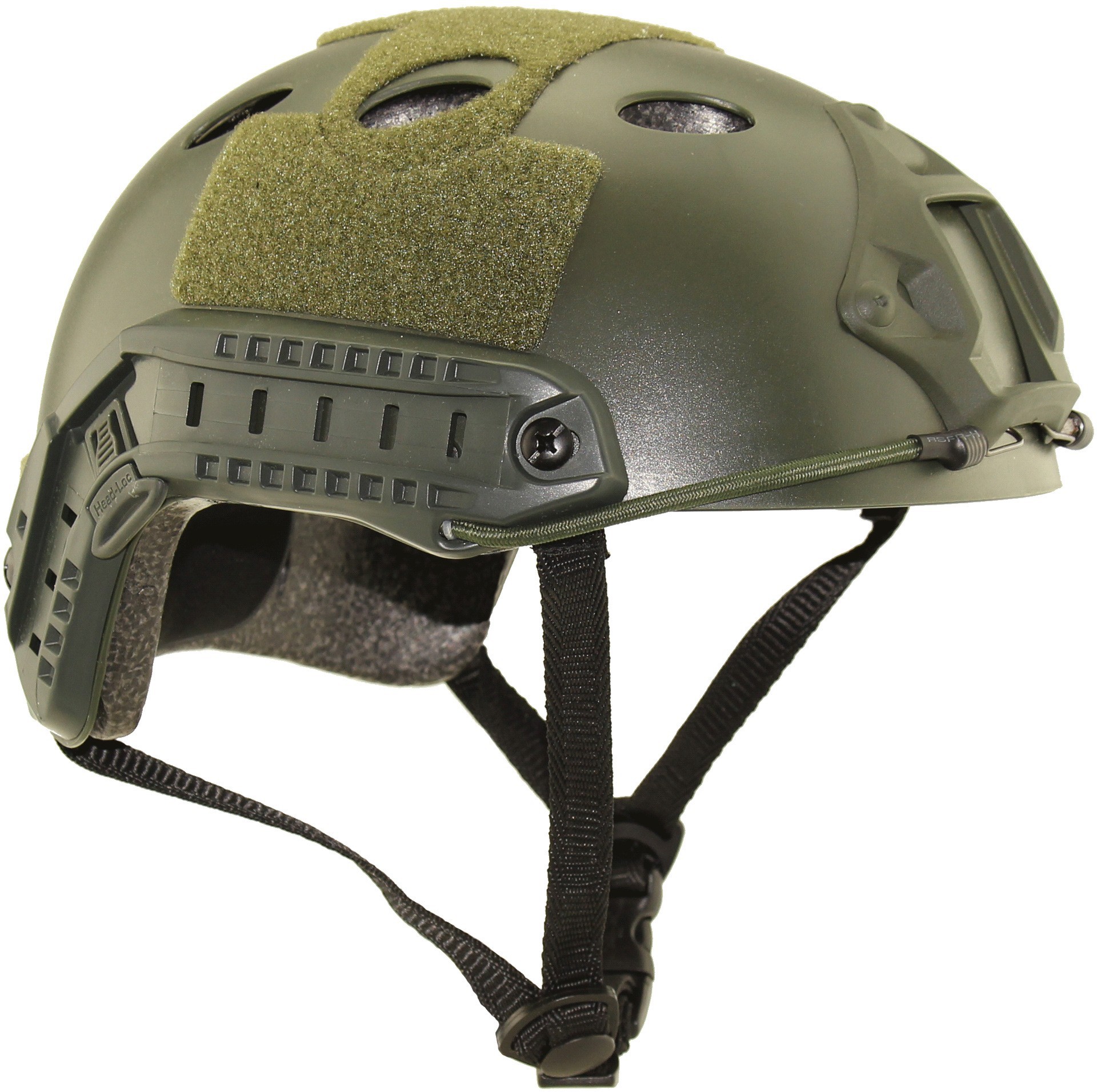 Casco ventilado verde (resistente a impactos)