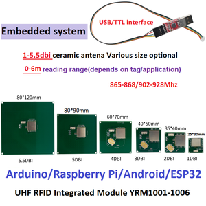 Long Range 10cm-8m <strong>UHF</strong> <strong>RFID</strong> Module Mini Embedded <strong>RFID</strong> <strong>Reader</strong> with USB/RS232/TCP IP Free SDK Demo