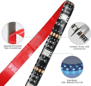ไฟแบตเตอร์รี่ LED RGB ใช้ USB พร้อมรีโมตควบคุม3ปุ่มไฟเส้น LED กันน้ำสำหรับตกแต่ง - Product Image 3