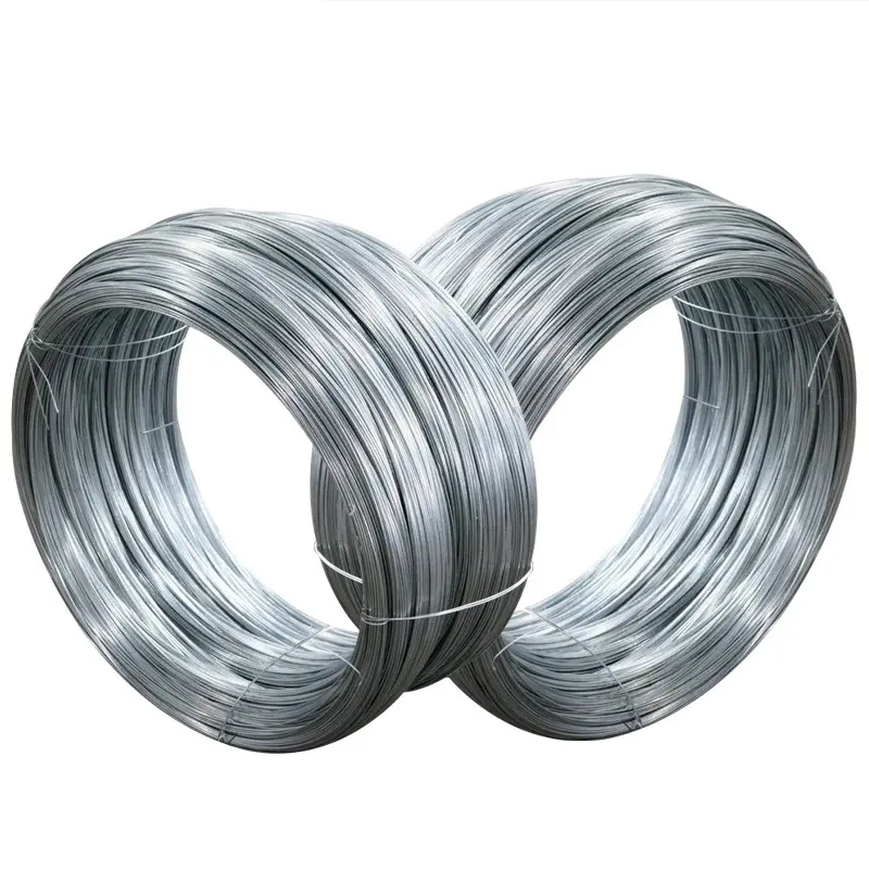 0,20-10,00mm Venta al por mayor Alambre de encuadernación de acero galvanizado evitar la oxidación y la plata brillante en color