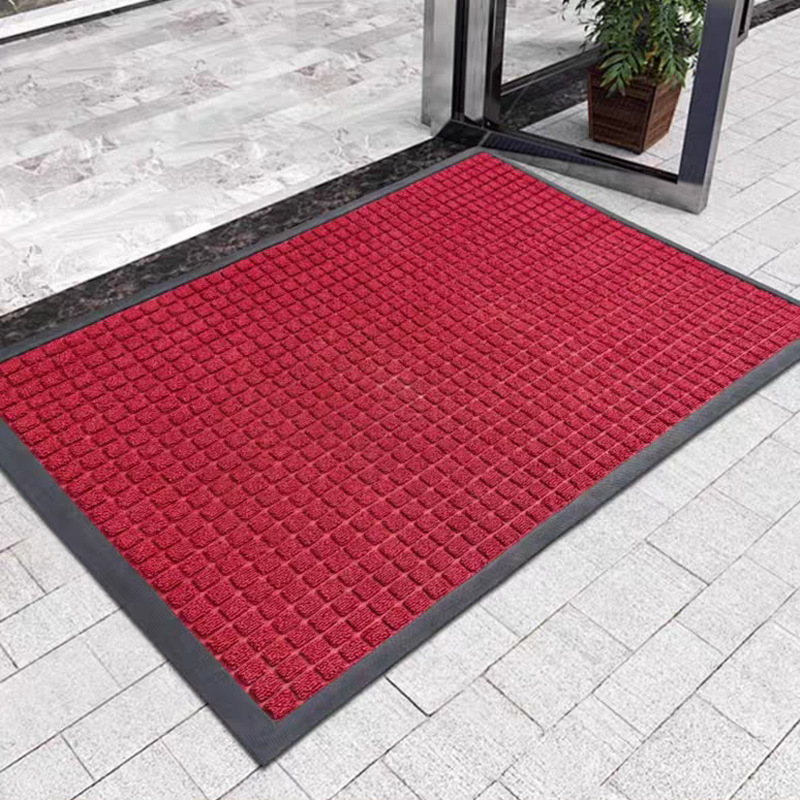 Small checkered pattern - dark red