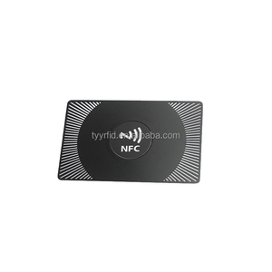 Guter Preis Benutzer definierte leere Metall zugangs kontroll karte Ntag213 Digitale Visitenkarte 13,56 MHz NFC-Metall karte mit Qr-Code - Product Image 6