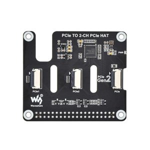 La scheda adattatore 2-Ch PCIe FFC per Raspberry Pi 5 espande i connettori supporta l'impilamento di più cappelli PCIe cappello Raspberry Pi 5 PCIe - Product Image 3