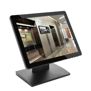 Monitor de pantalla táctil capacitiva de 10 puntos múltiples con entrada VGA HDMI para uso en oficina o publicidad