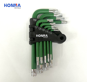 Yüksek kaliteli endüstriyel sınıf renk boyalı Hex tuşları Set kısa kol Torx anahtar ev için tamir kiti fabrika Outlet - Product Image 2