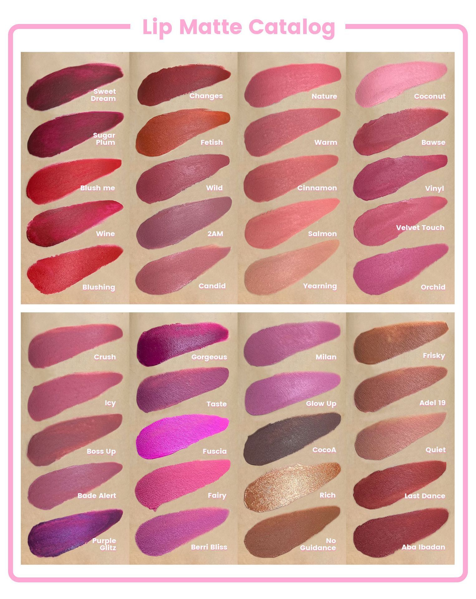 Matte lip gloss