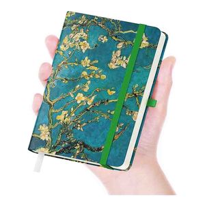 合成革精装迷你袖珍日记本A6可爱内衬笔记本小记事本带笔筒 - Product Image 1