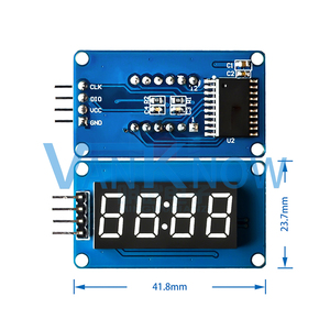 Tm1637ディスプレイモジュール7セグメント4ビット0.36インチクロックREDアノードデジタルチューブ4つのTM1637LEDディスプレイモジュール - Product Image 3