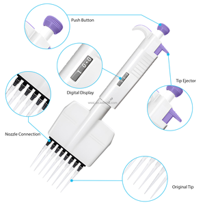Weiai đa kênh Micropipette 8/12 kênh pipeta MicroPette cộng với đầy đủ autoclavable điều chỉnh khối lượng cơ khí phòng thí nghiệm Pipette - Product Image 5