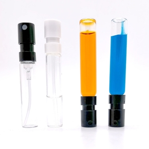 2ml 3ml <span class=keywords><strong>2.5ml</strong></span> personalizado pequeno recarregável redondo vazio luxo vidro engarrafamento perfume óleo spray amostra frasco frasco com bomba francesa