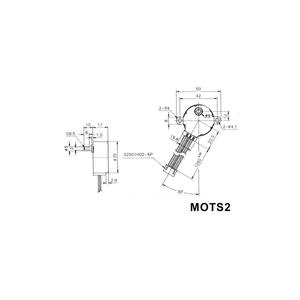 Any brand STEPPER <strong>MOTOR</strong> 12VDC 60mA (ANGLE 7.5&deg; / <strong>48</strong> <strong>STEPS</strong>) - Product Image 2
