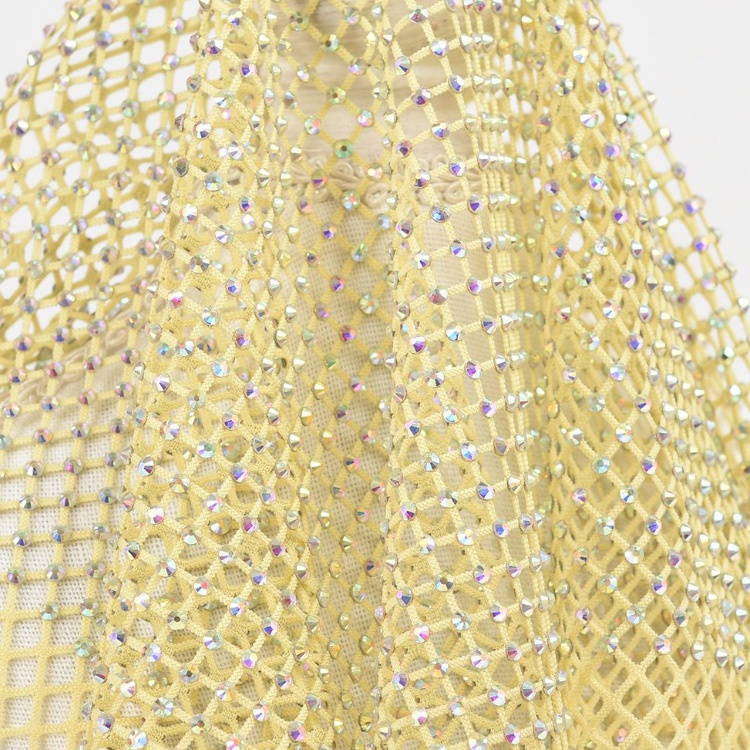 Pierres du cristal AB + maille jaune
