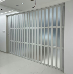 Hiện đại PVC vô hình gấp accordion cửa cho nhà Windproof trượt thiết kế phân vùng cho phòng khách nhà bếp siêu thị - Product Image 2