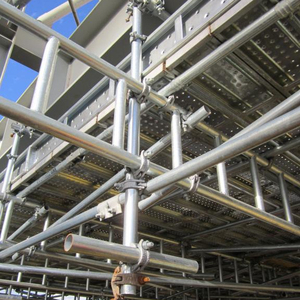 Industries til verzinkt 48,3MM Konstruktion Stahlgerüst Leiter träger für Rohr & Fitting Gerüsts ystem