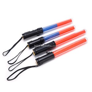 36cm Custom LED Flashing Rechargeable Traffic Light Baton for Public Security <strong>Red</strong> Blue Flashing Lights - Product Image 2