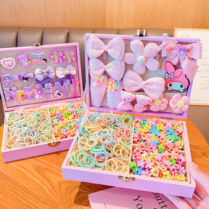 150 Pcs New Bonito Sanrio Kuomi Clipe De Cabelo Menina Doce Flor Cabelo Laços Moda Grampos De Cabelo Barrettes Meninas Acessórios De Cabelo Set Gift - Product Image 1